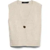 Vero Moda Strikvest 'AGUEDA' beige