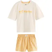 Self. Shorty beige / orange / sort / hvid