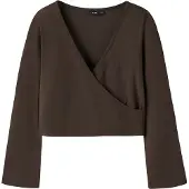 LMTD Bluse - Wrap Top - NlfLeann - Delicioso - - 9-10 år (134-140) - Bluse