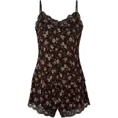 Hunkemoller Shorty 'Nana' brun / oliven / lyserød