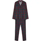 Trendyol Pyjamas lang navy / gran / hindbær / sort