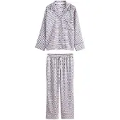 Next Pyjamas royalblå / choko / hvid
