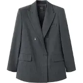 Mango Blazer 'PAU' grå / antracit / sort