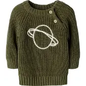 Name it Pullover grøn / hvid