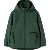 Name it Softshell m. Fleece - NkmAlfa08 - Jungle Green - - 12 år (152) - Softshell