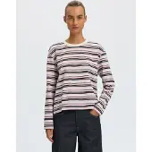 Selected Shirts 'SLFEssential' purpur / sort / hvid