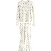 Next Pyjamas creme / brun / mørkebrun