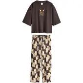 Next Pyjamas brun / choko / lysebrun / offwhite