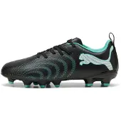 Puma FUTURE 9 PLAY FG/AG Football Boots Youth, Shoes, Black/Intense Mint/White, 31