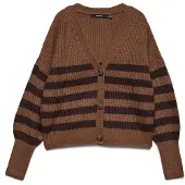 Vero Moda Cardigan 'VMLEA' choko / mørkebrun