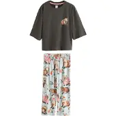 Next Pyjamas pastelblå / grå / gammelrosa