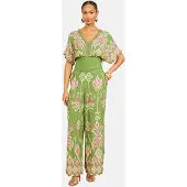 Love & roses Bluse creme / kiwi / lys pink