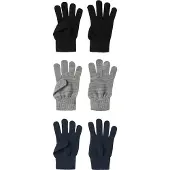 Name It Kids Handsker - Strik - NknMagic - 3-pak - Naval Academy - - 8-9 år (128-134) - Handsker