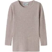 Name it Bluse - Uld - Rib - Noos - NmnWax - Violet Ice - - 7-8 år (122-128) - Bluse