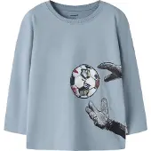 Name it Bluse - NmmLeander - Ashley Blue - - 4 år (104) - Bluse