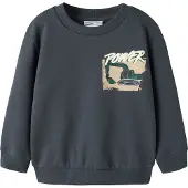 Name it Sweatshirt - NmmNayel - Ombre Blue - - 2 år (92) - Sweatshirt