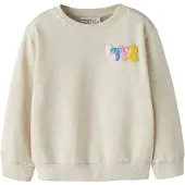 Name it Sweatshirt - NmfLuka - Peyote Melange - - 6 år (116) - Sweatshirt