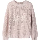 Lil´ Atelier Pullover 'NMFEMLEN' pastellilla / hvid