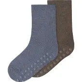 Name it Strømper - NmmWak - Morel/2p Morel+Folkstone Gray - - 25/27 - Strømper