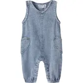 Name it Smækbukser - Loose - NbfEmmaline - Denim Blue - - 56 - Smækbukser