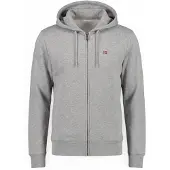 Napapijri Sweatjakke 'BALIS' grå-meleret / bordeaux
