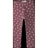 Name it Leggings - Fleece - NmfDavina - Wild Ginger/Flowers - - 2 år (92) - Leggings