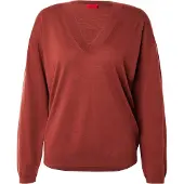 HUGO Sweater med V-hals i en uldblanding med kashmir