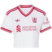 Adidas Liverpool FC 26/27 Crop udebanetrøje, størrelse X-Small