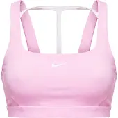 Nike Sports-BH lysebeige / hvid