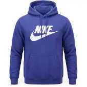 Nike Sweatshirt 'CLUB' royalblå / hvid