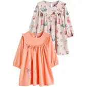 Next Natskjorte 'Mouse' beige / orange / pink