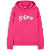 Tommy Hilfiger Sweatshirt 'ESS' fuchsia / hvid