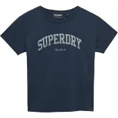 Superdry Shirts 'ATH ESS' røgblå / lysegrå