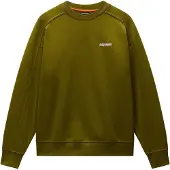 Napapijri Sweatshirt 'TEZA' oliven / hvid