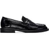 Xti Xtitil kvinder. 14607901-NEGRO Mokkasiner 146079 sort (37), 1-3 cm, Ingen, Casual, Klassisk, Patentlæder