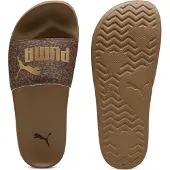 Puma Pantoletter 'Leadcat 20' mørkebrun / guld