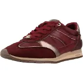 Carmela Carmelatil kvinder. 16423302-BURDEOS Skind sneakers 164233 granatrød (36), Læder, Fast, Blonder, Casual, Rødbrun