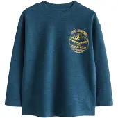 Next Shirts mørkeblå / gul