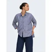 ONLY Bluse 'ONLNew Lina Grace' safir / hvid