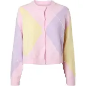 Pieces Cardigan 'PCSALLY' lysegul / lavendel / lyserød / hvid