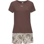 s.Oliver Pyjamas lysebeige / brun