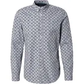 Scotch & Soda Skjorte navy / dueblå / hvid