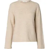 Selected Pullover 'SLWLulu' creme
