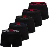 HUGO Boksershorts lilla / cranberry / sort / hvid