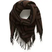 Soaked in luxury Sjal 'Pentile' brun / sort