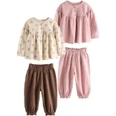 Next Nattøj beige / mørkebrun / rosé