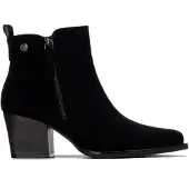 Xti Xtitil kvinder. 14610303-ANTRACITA Sort støvler 146103 (37), 5-8 cm, Lynlås, Casual