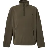 Carhartt WIP - Mærker - Edmore Half Zip Sweat Fleece Cypress Black til UnisexUld - Størrelse M - Kaki