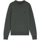 BOSS Sweater i bomuldsblanding med logopatch