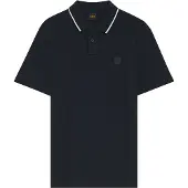 BOSS Poloshirt i bomuldspiqué med kontraststribe på kraven